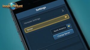 how to change server in innerlifthunt game